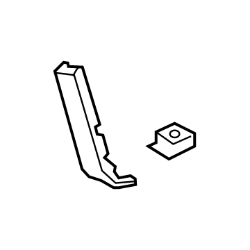 GM 84046761 Side Reinforcement, Black, Rear Driver Side 84046761 GM Side Reinforcement, Black, Rear Driver Side Illustration 1 of 1