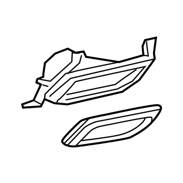 GM 84410561 Heat Shield, Passenger Side 84410561 GM Heat Shield, Passenger Side Illustration 1 of 1