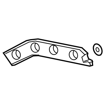 GM 84169338 Guide Bracket, Rear Passenger Side 84169338 GM Guide Bracket, Rear Passenger Side Illustration 1 of 1