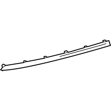 GM 84795603 Molding, Driver Side 84795603 GM Molding, Driver Side Illustration 1 of 1