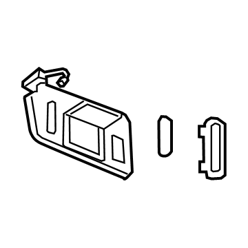 GM 84547374 Sunvisor, Passenger Side 84547374 GM Sunvisor, Passenger Side Illustration 1 of 1