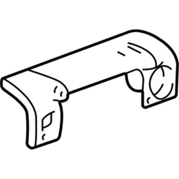 GM 10358035 Upper Trim, Black, Passenger Side 10358035 GM Upper Trim, Black, Passenger Side Illustration 1 of 1