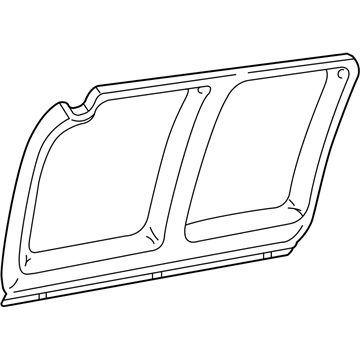 GM 22758137 Molding, Body Side Window, Rear 22758137 GM Molding, Body Side Window, Rear Illustration 1 of 1