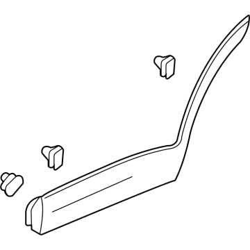 42810385 GM Lower Molding, Rear Passenger Side Illustration 1 of 1