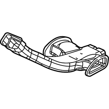 GM 22625458 Center Duct 22625458 GM Center Duct Illustration 1 of 1