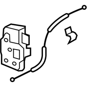 GM 22820696 Lock Actuator, Rear Driver Side 22820696 GM Lock Actuator, Rear Driver Side Illustration 1 of 1