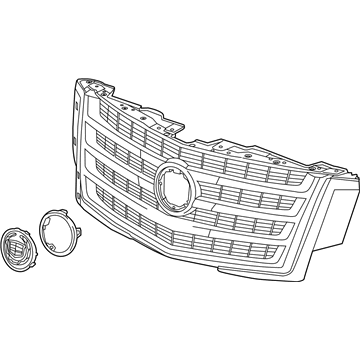 GM 22996063 Upper Grille, Front 22996063 GM Upper Grille, Front Illustration 1 of 1