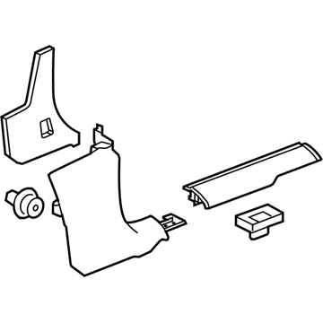 GM 23241167 Cowl Trim, Driver Side 23241167 GM Cowl Trim, Driver Side Illustration 1 of 1