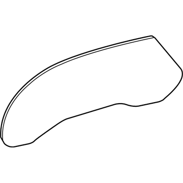 20793259 GM Door Glass, Front Driver Side Illustration 1 of 1