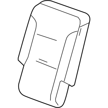 26545276 GM Cover Assembly-3RD Row Seat Back *Backen Blackk Illustration 1 of 1