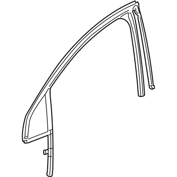 GM 85101984 Run Weatherstrip, Front Driver Side 85101984 GM Run Weatherstrip, Front Driver Side Illustration 1 of 1