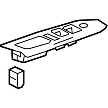 GM 23474330 Switch Panel, Driver Side 23474330 GM Switch Panel, Driver Side Illustration 1 of 1