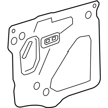 GM 23468174 Water Deflector, Front Driver Side 23468174 GM Water Deflector, Front Driver Side Illustration 1 of 1