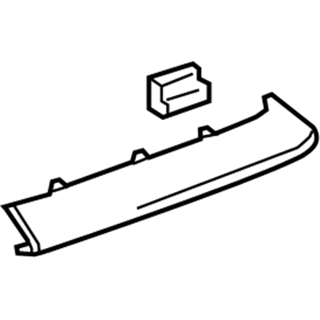 GM 84041575 Trim Molding, Front Driver Side 84041575 GM Trim Molding, Front Driver Side Illustration 1 of 1