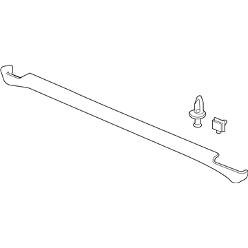 GM 15869286 Rocker Molding, Charcoal, Driver Side 15869286 GM Rocker Molding, Charcoal, Driver Side Illustration 1 of 1