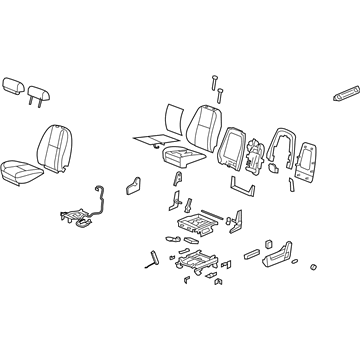 GM 15865140 Seat Assembly, Driver Side 15865140 GM Seat Assembly, Driver Side Illustration 1 of 1