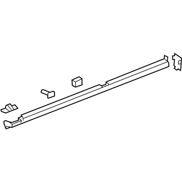 GM 94734735 Rocker Molding 94734735 GM Rocker Molding Illustration 1 of 1