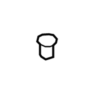 GM 11518684 Rail Nut, Black; Silver 11518684 GM Rail Nut, Black; Silver Illustration 1 of 1