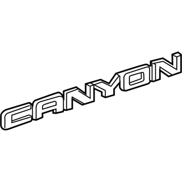 GM 22900425 Nameplate, Rear 22900425 GM Nameplate, Rear Illustration 1 of 1