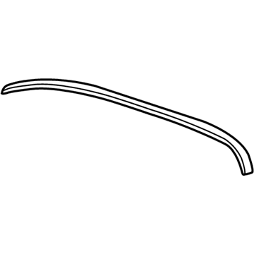 GM 84293171 Roof Molding, Black, Passenger Side 84293171 GM Roof Molding, Black, Passenger Side Illustration 1 of 1