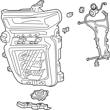 GM 87818248 Headlamp Assembly, Front Passenger Side 87818248 GM Headlamp Assembly, Front Passenger Side Illustration 1 of 1