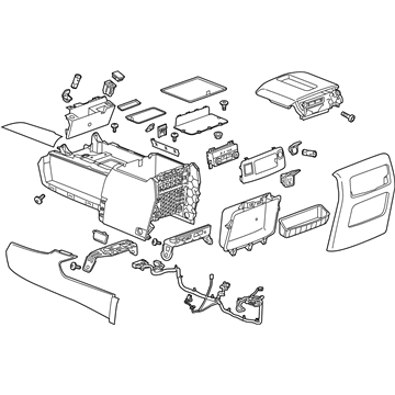 Chevy 23337375 Console Assembly