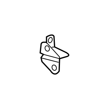 23396438 GM Upper Hinge, Rear Passenger Side Illustration 1 of 1