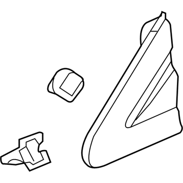 20833654 GM Upper Molding, Front Driver Side Illustration 1 of 1