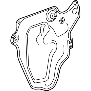 85608035 GM Water Deflector, Inner Driver Side Illustration 1 of 1