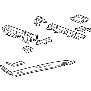 GM 22975358 Crossmember Assembly, Driver Side 22975358 GM Crossmember Assembly, Driver Side Illustration 1 of 1
