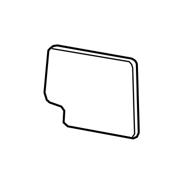 84301408 GM Mirror Glass, Rear Driver Side Illustration 1 of 1