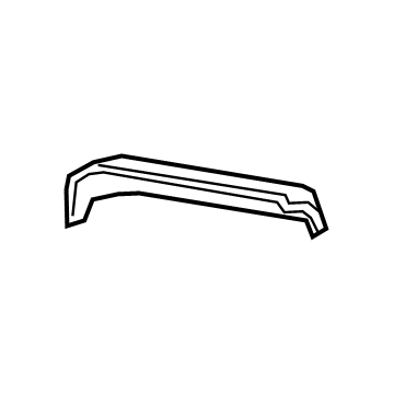 GM 84468908 Upper Cover, Black, Rear Passenger Side 84468908 GM Upper Cover, Black, Rear Passenger Side Illustration 1 of 1