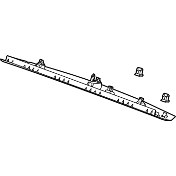GM 84701403 Upper Gate Trim 84701403 GM Upper Gate Trim Illustration 1 of 1
