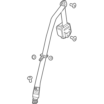 GM 19299761 Lap & Shoulder Belt, Titanium, Driver Side 19299761 GM Lap & Shoulder Belt, Titanium, Driver Side Illustration 1 of 1
