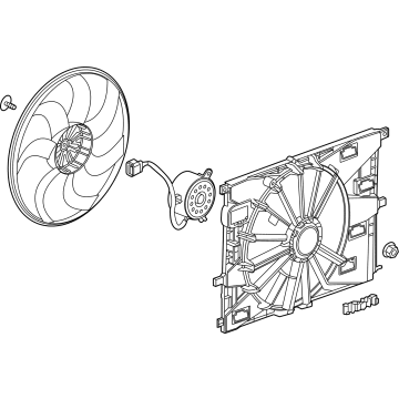 Chevy Trailblazer Cooling Fan Assembly - 60009121