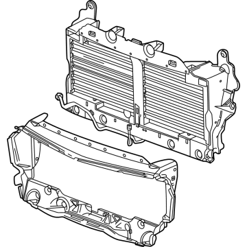 Chevy 86819925 Radiator Shutter Assembly