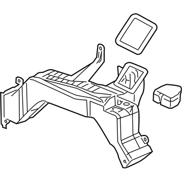 GM 15251142 Lower Duct 15251142 GM Lower Duct Illustration 1 of 1