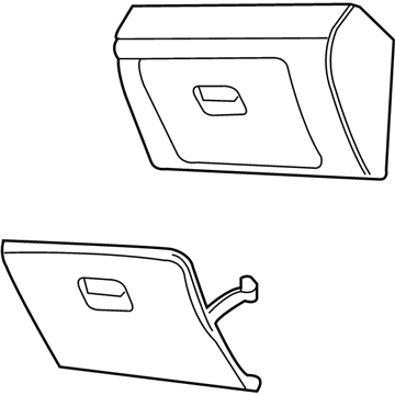 GM 19317854 Glove Box Frame 19317854 GM Glove Box Frame Illustration 1 of 1