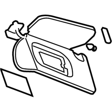 Buick Lucerne Sun Visor - 15780928