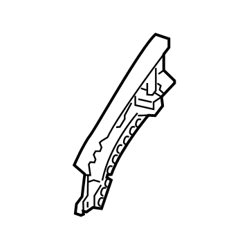 GM 42783742 Panel Extension, Front Inner Driver Side 42783742 GM Panel Extension, Front Inner Driver Side Illustration 1 of 1