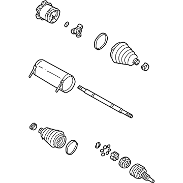 GM 26069252 Axle Assembly, Front 26069252 GM Axle Assembly, Front Illustration 1 of 1