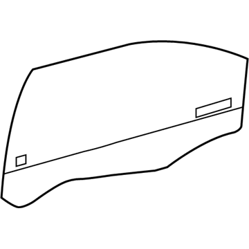 22683746 GM Door Glass, Front Passenger Side Illustration 1 of 1
