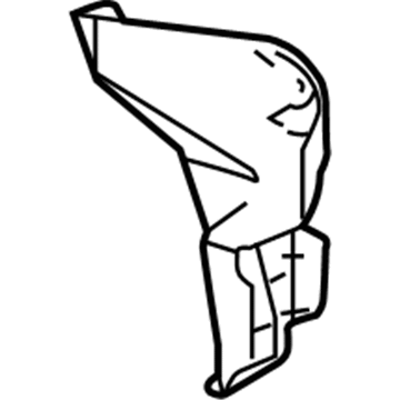 GM 22781290 Side Baffle, Passenger Side 22781290 GM Side Baffle, Passenger Side Illustration 1 of 1
