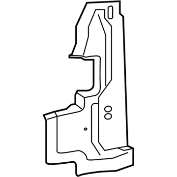GM 23383233 Side Baffle, Passenger Side 23383233 GM Side Baffle, Passenger Side Illustration 1 of 1