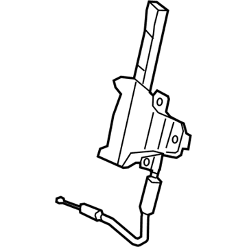 84877178 GM Pull Strap, Black, Driver Side Illustration 1 of 1