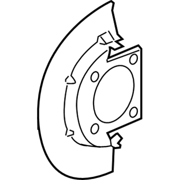 Chevy Silverado 2500 HD Brake Dust Shields - 25846355