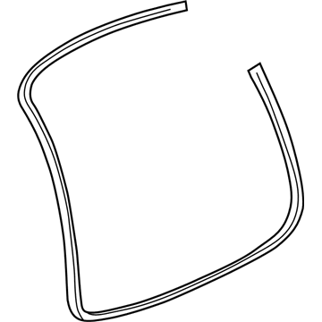 GM 10350444 Weatherstrip, Rear 10350444 GM Weatherstrip, Rear Illustration 1 of 1