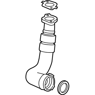 GM 84091757 Intercooler Hose 84091757 GM Intercooler Hose Illustration 1 of 1