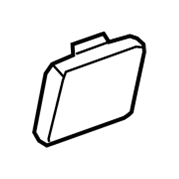 GM 23478678 Front Trim Cap, Black, Rear Upper Passenger Side 23478678 GM Front Trim Cap, Black, Rear Upper Passenger Side Illustration 1 of 1