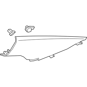 23407816 GM Rear Trim, Passenger Side Illustration 1 of 1